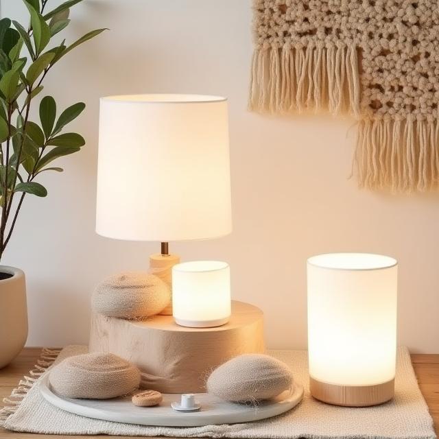 Selección de accesorios decorativos sostenibles